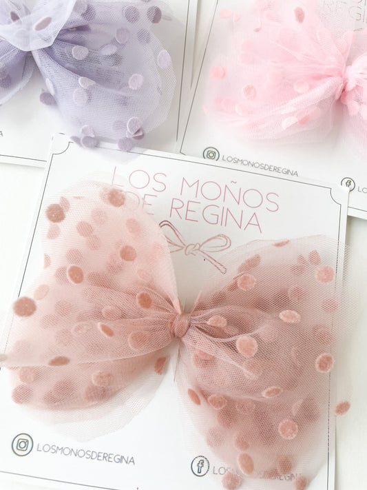 Moño Tul Dots